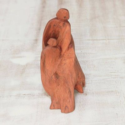 Primary image for Signed Driftwood Sculpture Depicting Two Friends from India Affection