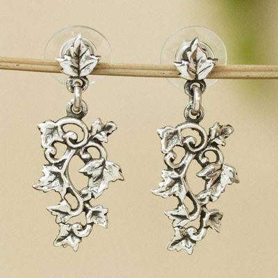 Primary image for Grape Leaf Motif Earrings Between the Vines