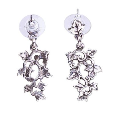 Alternate image for Grape Leaf Motif Earrings Between the Vines
