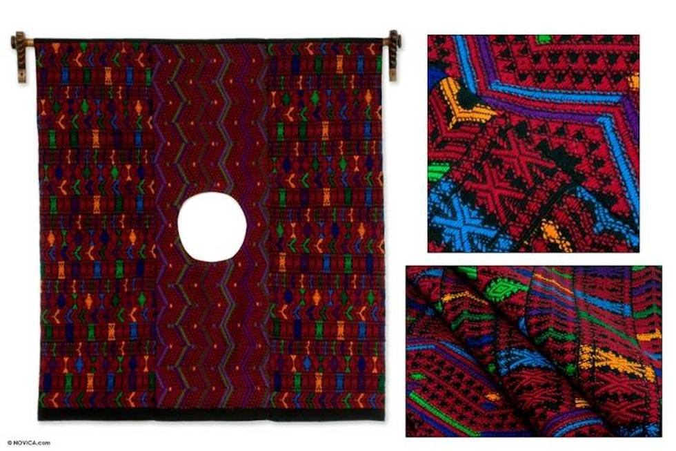 Handmade Cultural Art Cotton Wall Hanging 'Woman of Tactic'