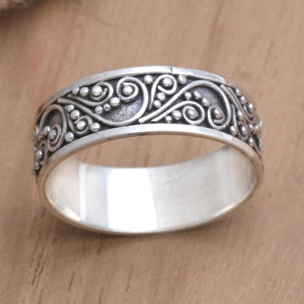 Alternate image for Hand Crafted Sterling Silver Band Ring Little Wonder