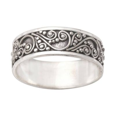 Alternate image for Hand Crafted Sterling Silver Band Ring Little Wonder