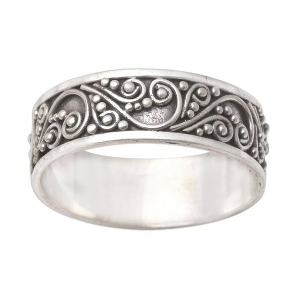Alternate image for Hand Crafted Sterling Silver Band Ring Little Wonder