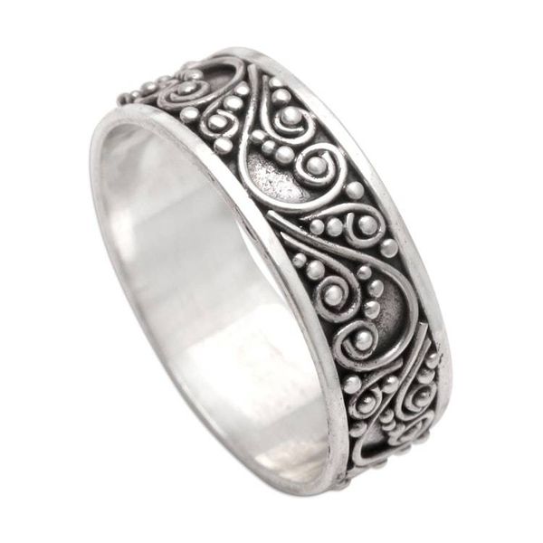 Alternate image for Hand Crafted Sterling Silver Band Ring Little Wonder