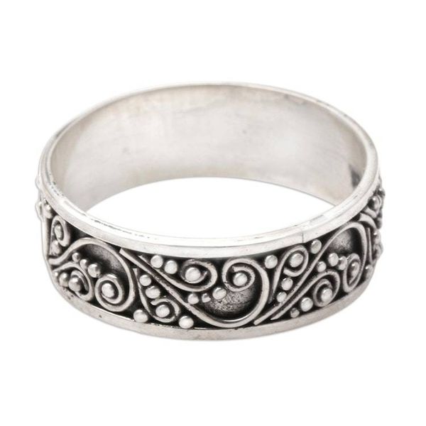 Alternate image for Hand Crafted Sterling Silver Band Ring Little Wonder
