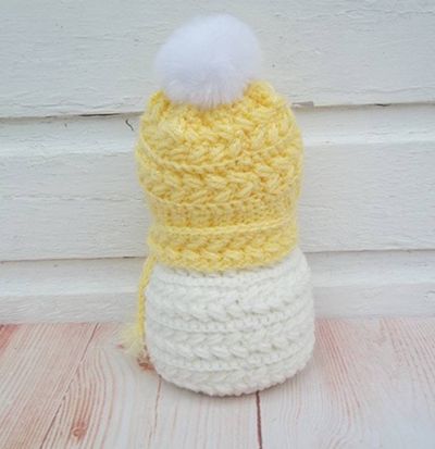 Alternate image for Cool Crochet Snowman in Yellow