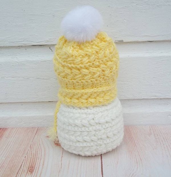 Alternate image for Cool Crochet Snowman in Yellow
