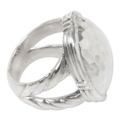 Alternate image for Sterling Silver Domed Ring Hand Crafted from Bali Jewelry Plateau