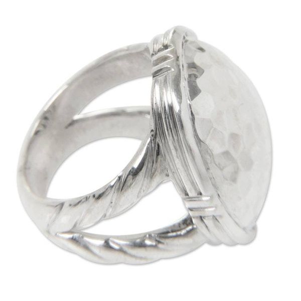 Alternate image for Sterling Silver Domed Ring Hand Crafted from Bali Jewelry Plateau