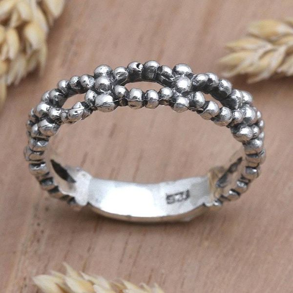 Alternate image for Artisan Crafted Sterling Silver Band Ring Cherished One