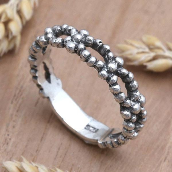 Alternate image for Artisan Crafted Sterling Silver Band Ring Cherished One