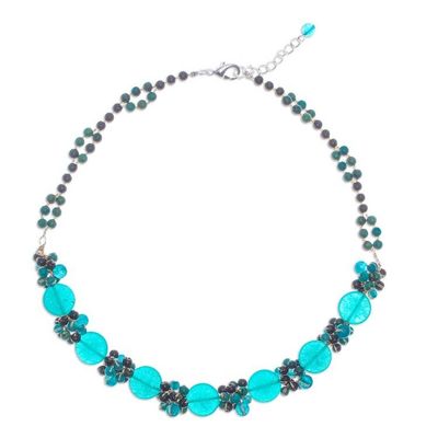 Alternate image for Thai Quartz and Serpentine Beaded Necklace Into the Oracle