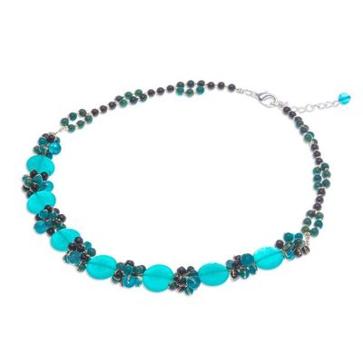 Alternate image for Thai Quartz and Serpentine Beaded Necklace Into the Oracle
