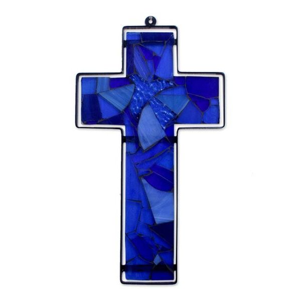 Alternate image for Stained glass cross Holy Spirit