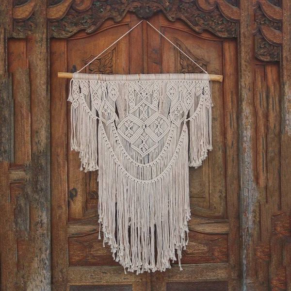 Alternate image for Handcrafted Cotton Wall Hanging from Bali Bali Fringe