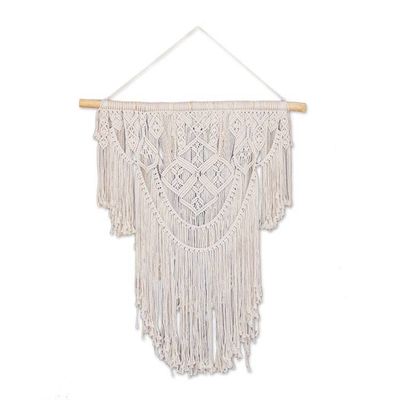 Alternate image for Handcrafted Cotton Wall Hanging from Bali Bali Fringe