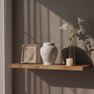 Primary image for Luna Carrara White Marble Urn for Child or Pet Ashes – Handcrafted Natural Stone Memorial Urn
