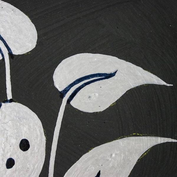 Alternate image for Leaf Composition Wood Wall Art in Silver from Thailand Midnight Leaves in Silver