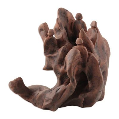 Alternate image for Signed One of a Kind Sculpture of Reclaimed Deodar Cedar Fun with Nature