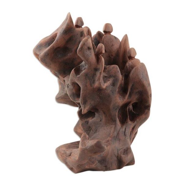 Alternate image for Signed One of a Kind Sculpture of Reclaimed Deodar Cedar Fun with Nature