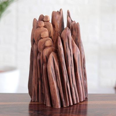 Primary image for Original Signed Sculpture of Reclaimed Wood from the Forest Being One with Nature
