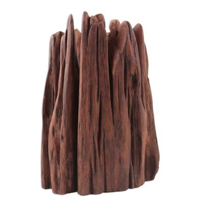 Alternate image for Original Signed Sculpture of Reclaimed Wood from the Forest Being One with Nature