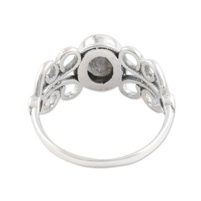 Alternate image for Sterling Silver Cocktail Ring with Natural Labradorite Windy Transformation
