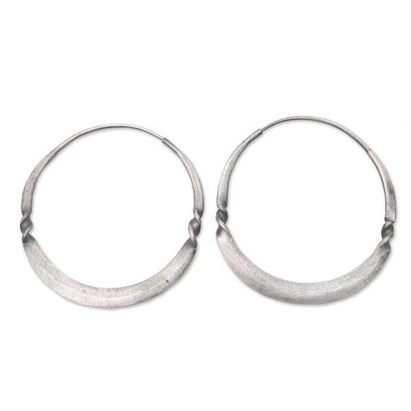 Alternate image for Artisan Crafted Endless Hoop Earrings Forge
