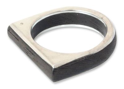 Alternate image for Mens wood ring Natural Voyage