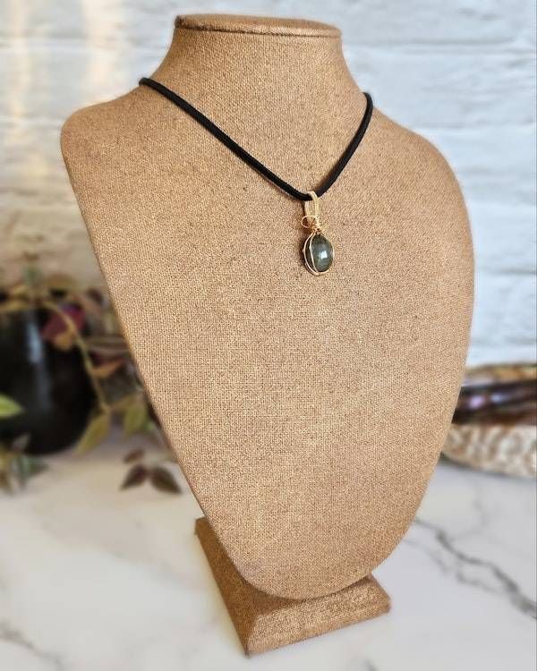 Alternate image for Labradorite Gold-Colored Sterling Silver Pendant