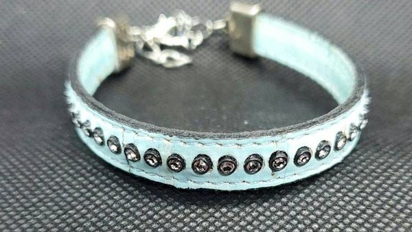 Alternate image for Cork & Crystal Aqua Bracelet