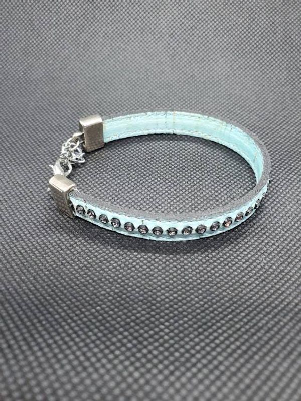 Alternate image for Cork & Crystal Aqua Bracelet