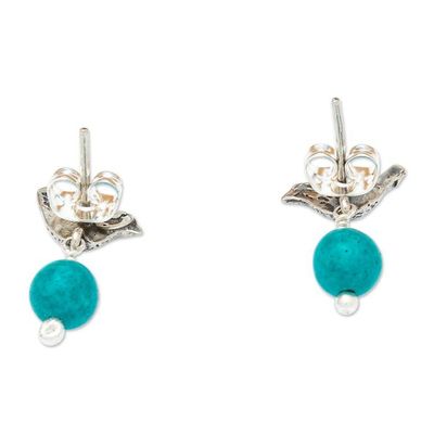 Alternate image for Bird Motif Sterling Silver Earrings Turtledove Treasure