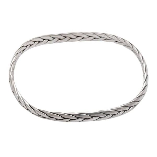 Alternate image for Braided Round Sterling Silver Bangle Bracelet Braided Roundup