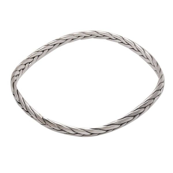 Alternate image for Braided Round Sterling Silver Bangle Bracelet Braided Roundup