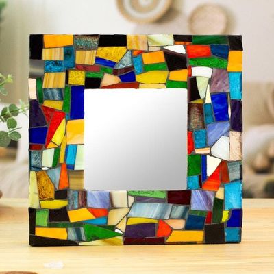 Primary image for Stained glass mirror Symphony of Color
