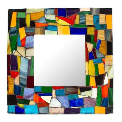 Alternate image for Stained glass mirror Symphony of Color