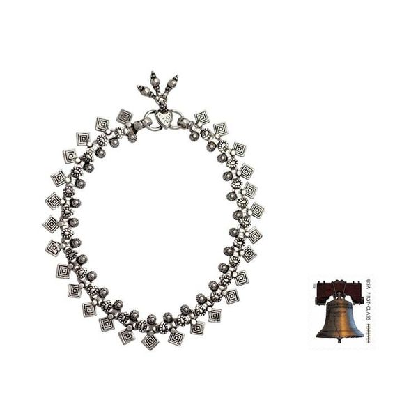 Alternate image for Traditional Indian Anklet Jewelry in Sterling Silver Joyous Dance