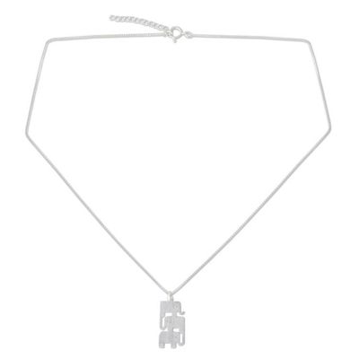 Alternate image for Sterling Silver Pendant Necklace Elephant Stack