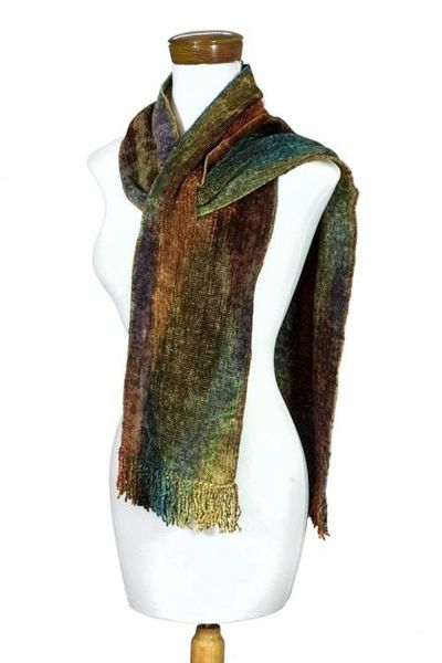 Alternate image for Fair Trade Rayon Chenille Scarf Summer Dreamer