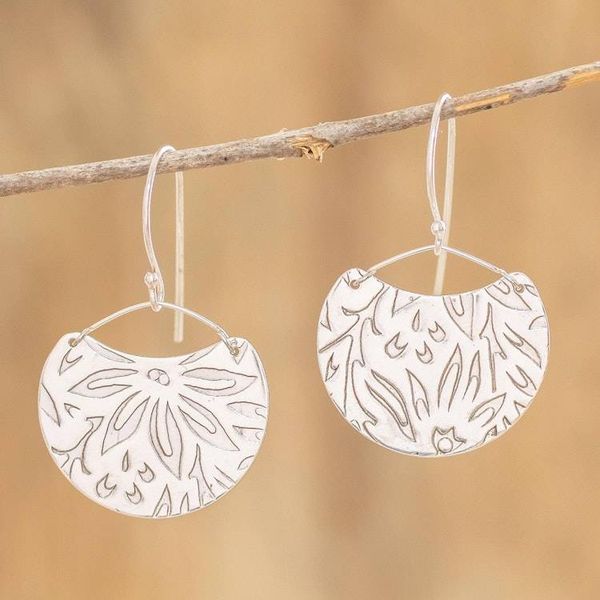 Alternate image for Floral Sterling Silver Earrings Petal Paradise