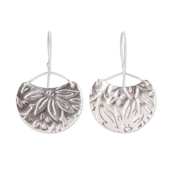 Alternate image for Floral Sterling Silver Earrings Petal Paradise