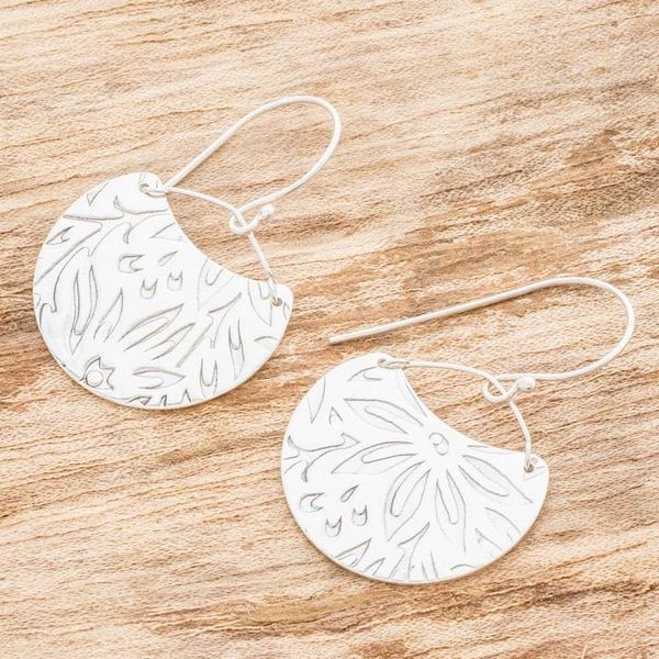 Alternate image for Floral Sterling Silver Earrings Petal Paradise