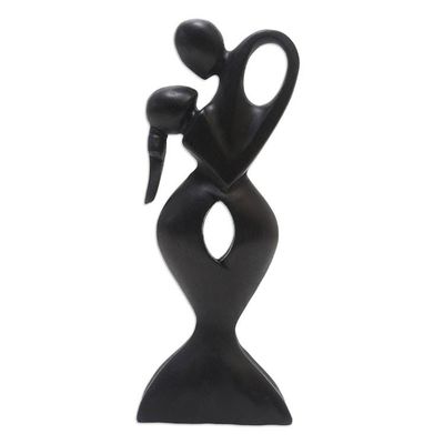 Alternate image for Artisan Crafted Romantic Dancing Couple Sculpture Soul Embrace