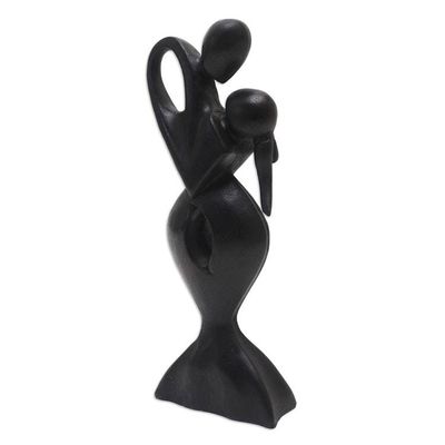 Alternate image for Artisan Crafted Romantic Dancing Couple Sculpture Soul Embrace