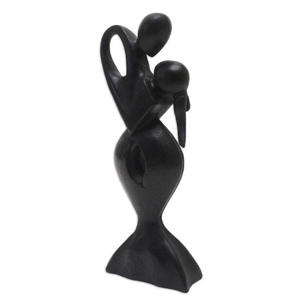 Alternate image for Artisan Crafted Romantic Dancing Couple Sculpture Soul Embrace