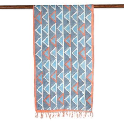 Alternate image for Hand Painted and Hand Woven Silk Scarf Hill Symphony