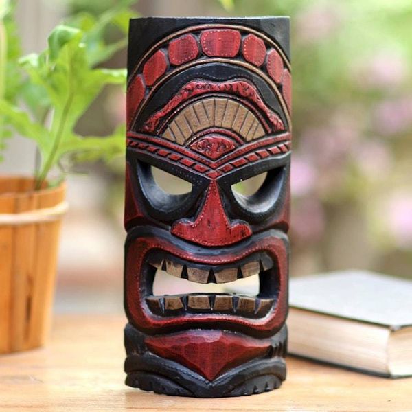 Alternate image for Hand Carved Papua Style Wood Mask Papua Pride II