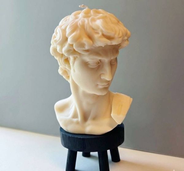 Alternate image for Classical Greek-Style Resin Bust Sculpture on Black Stand