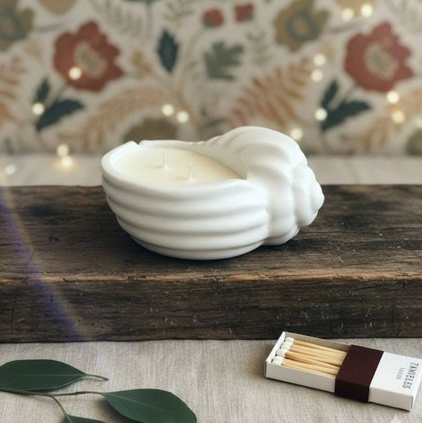 Alternate image for Seashell Jesmonite Candle — Coastal Elegance in Every Detail